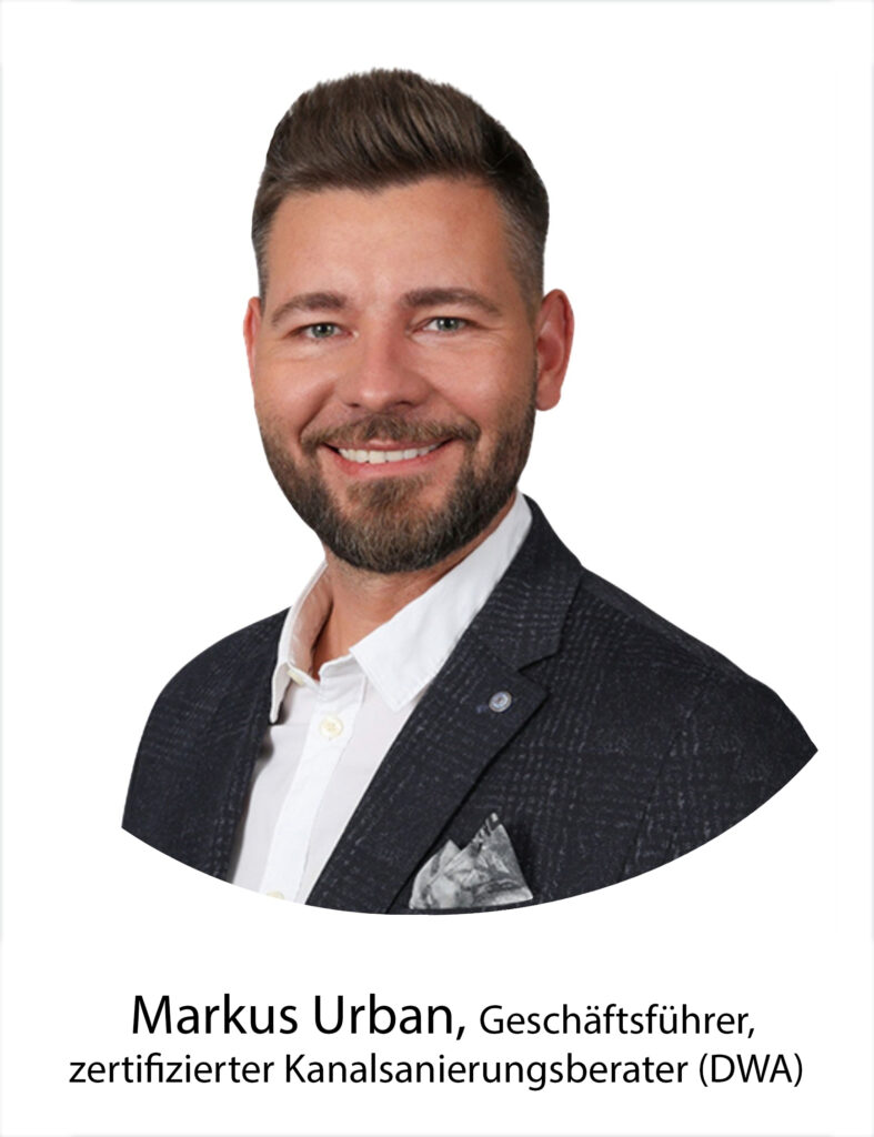 Unser Team | Rapid Rohr- und Kanaltechnik Portrait of Markus Urban, Geschäftsführer, zertifizierter Kanalsanierungsberater (DWA)