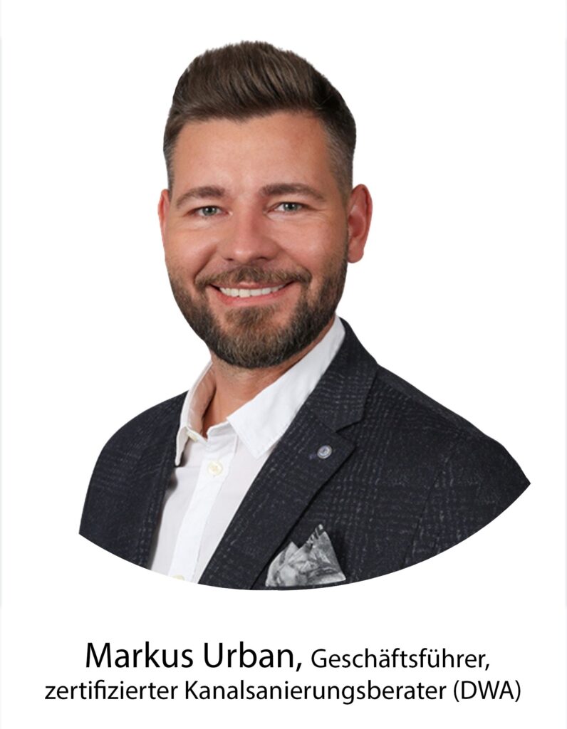 Porträt von Markus Urban, Geschäftsführer der Rapid Rohr- und Kanaltechnik GmbH in Nürnberg.