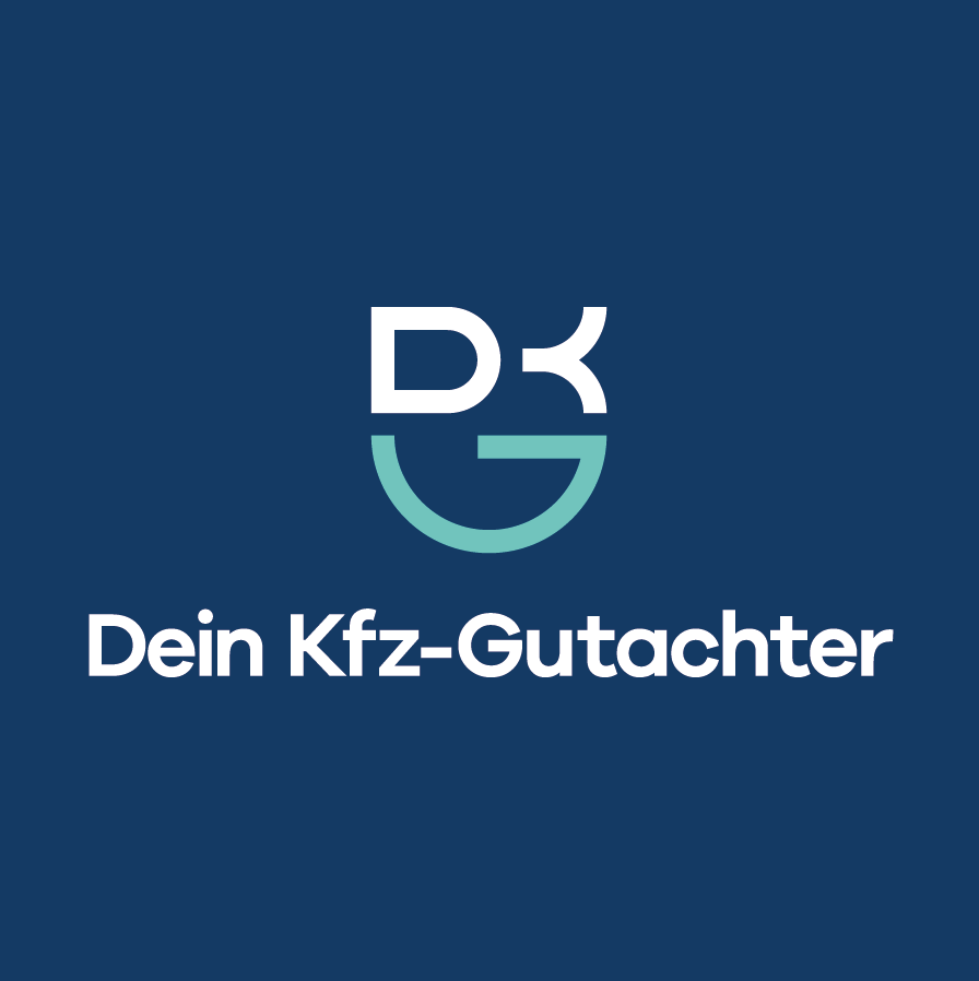 Unsere Partnernetzwerke | Rapid Rohr- und Kanaltechnik Logo for Dein Kfz-Gutachter, a car appraisal service, with white DK initials and a teal curved line on a dark blue background.